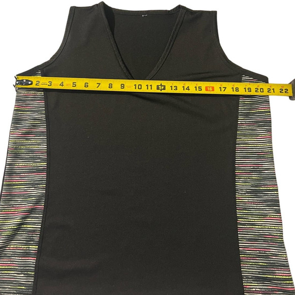 TAKE A WALK Women's Workout Shirt Sleeveless V Neck Pull On Pants Plus Size 3XL - Picture 11 of 13